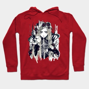 Gothic Girl Desing Hoodie